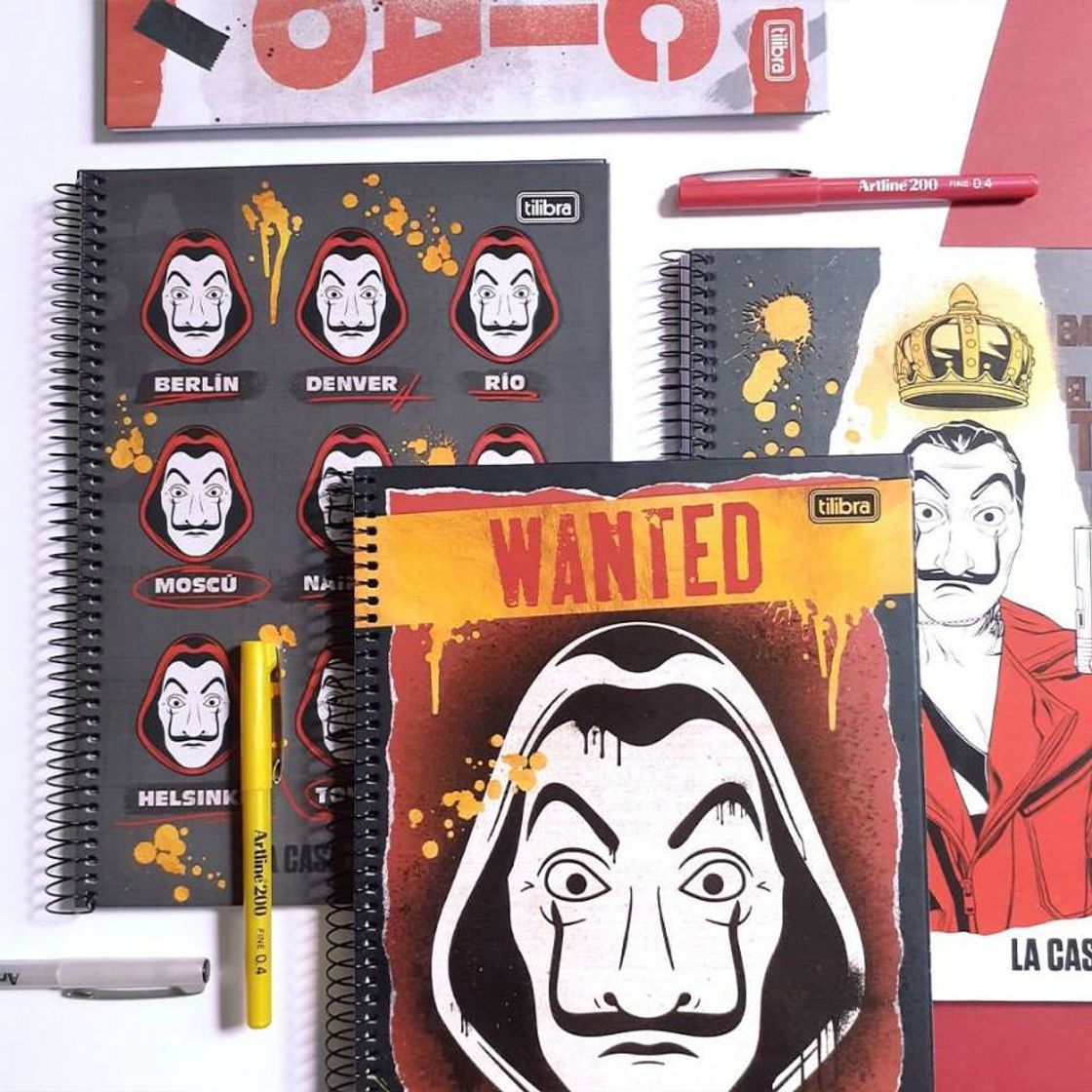 Producto Caderno de la casa de papel