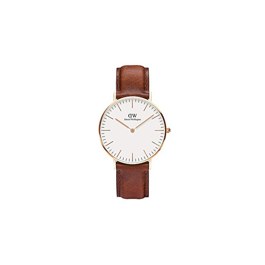 Daniel Wellington - Reloj analógico para mujer de cuero