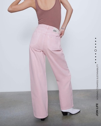 Zara Pink Jeans 