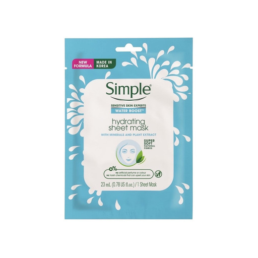 Simple Waterboost Hydrating Sheet Mask