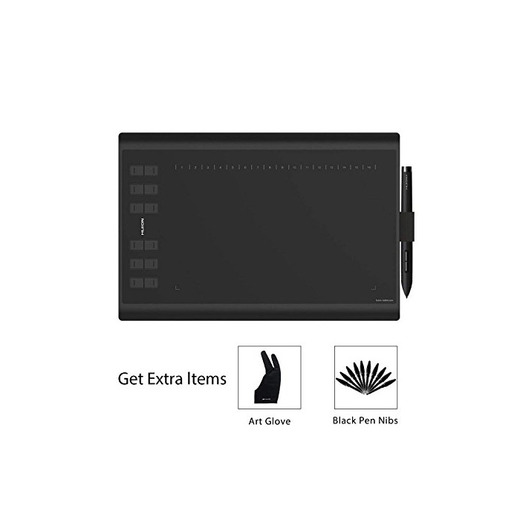 HUION NEW 1060 PLUS Tableta Gráfica con 8192 liveles de presión 12+16