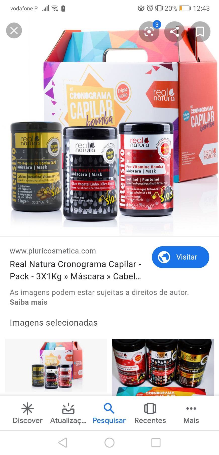 Moda Real Natura Cronograma Capilar - Pack - 3X1Kg » Máscara ...