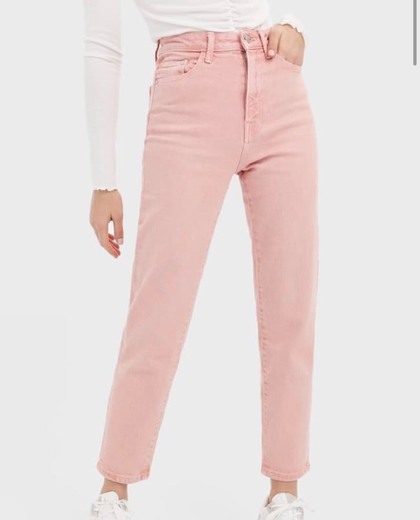 Jeans mom rosa