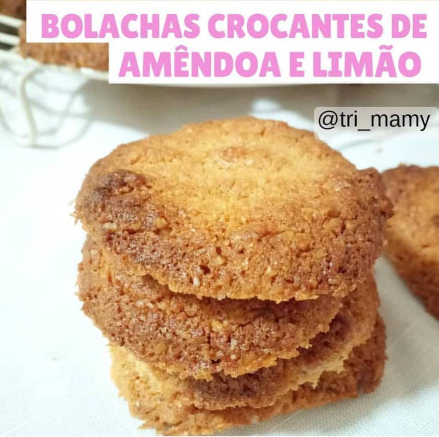 Fashion Bolachas crocantes de amêndoa e limão