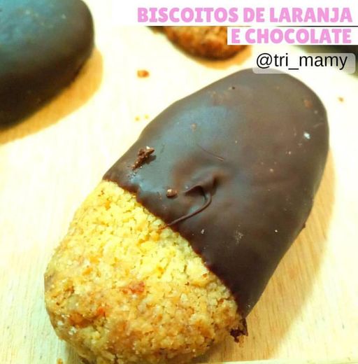 Biscoitos de laranja e chocolate