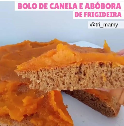 Bolo de canela e abóbora de frigideira