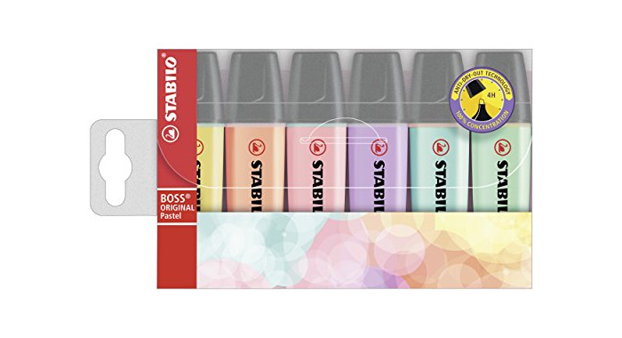 Social STABILO BOSS Original PASTEL - Marcador - Estuche 6 colores