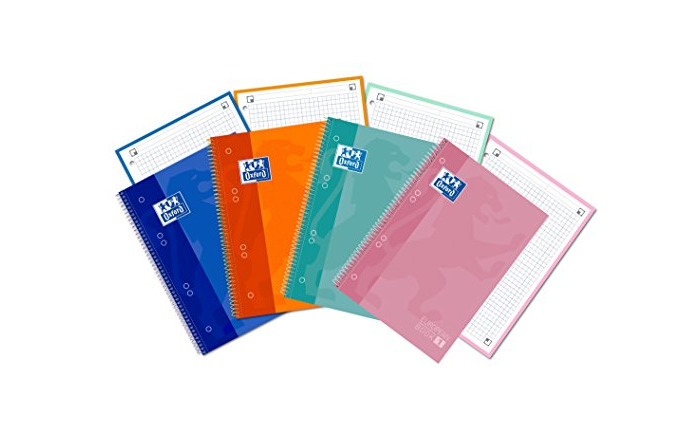 Social Oxford Classic - Juego de 5 cuadernos espiral de tapa extradura