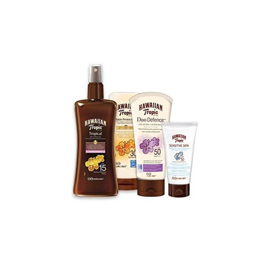 Hawaiian Tropic Pack Ultra Protección - Kit de Protección Solar y Cuidado