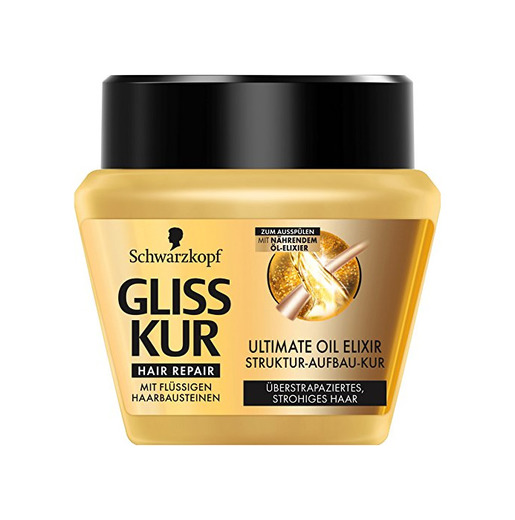 Gliss Kur estructura de construcción de Kur Ultimate Oil Elixir, 6 pack