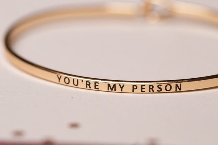 Fashion Pulseira “You are my person”