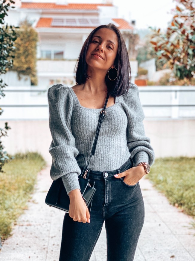 Sweater malha com lã