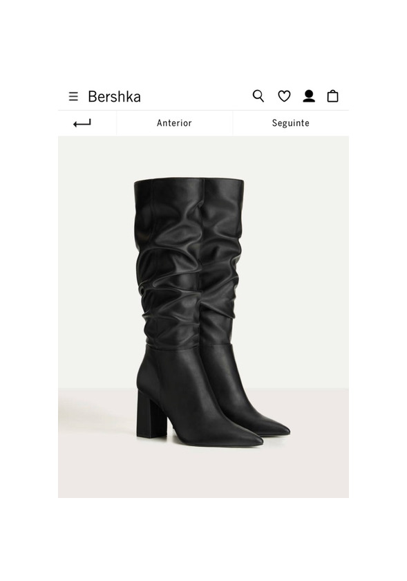 Product Botas enrugadas com tacão