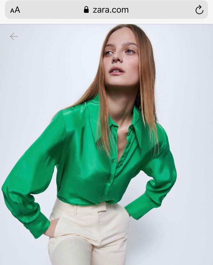 Social Camisa acetinada 