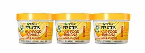 Garnier Fructis Hair Food Banana Mascarilla 3 en 1 - 3 Recipientes