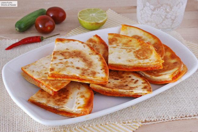 Fashion Quesadillas de sobrasada, queso y miel. Receta de cocina fácil ...