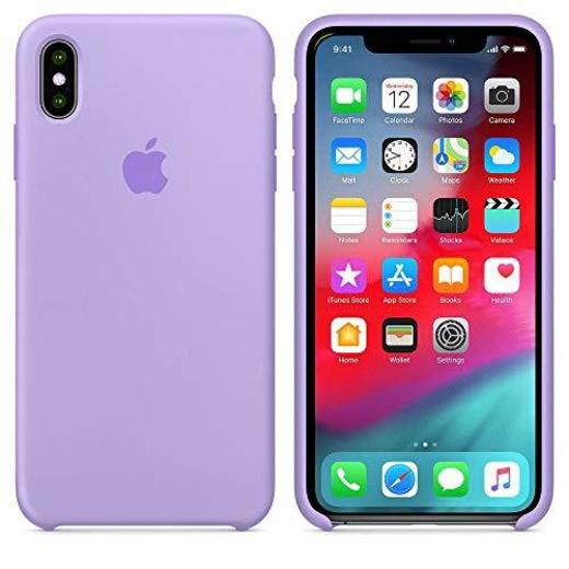 Funda Silicona para iPhone X y XS Silicone Case, Textura Suave, Forro