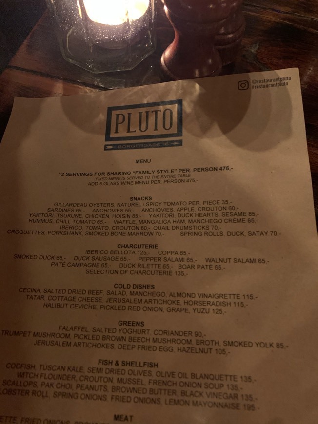 Restaurants Pluto