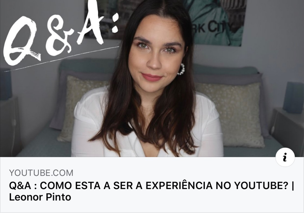 Fashion Q&A : como está a ser a experiência no YouTube?