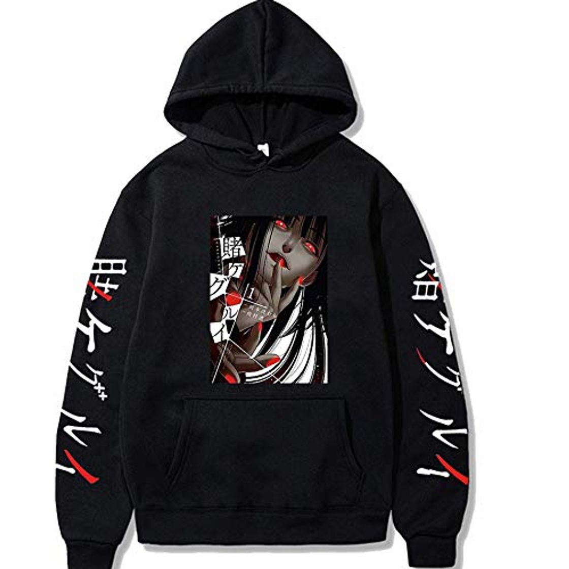 Fashion Zhengyun Anime Kakegurui Capucha Yomoduki Runa Jabami Yumeko Cosplay Disfraz Suéter con Capucha Pullover Sudadera Casual Chaqueta de Manga Larga Ropa Deportiva Abrigo para Mujeres Señoras Hombres