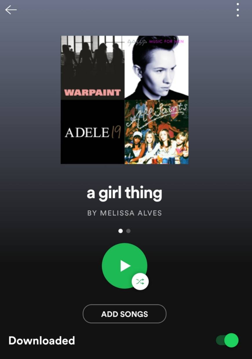 Canción A Girl thing Playlist 🎧