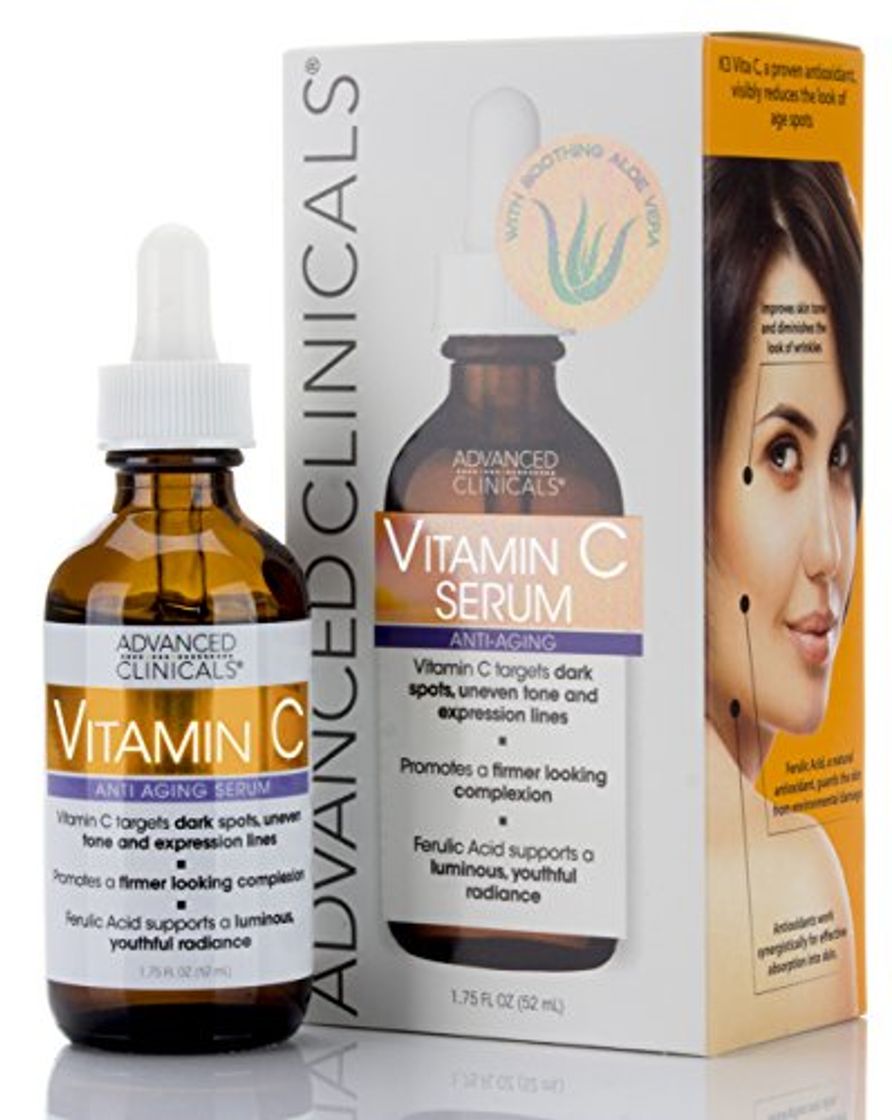 Producto Advanced Clinicals, Vitamin C, Anti Aging Serum, 1.75 fl oz