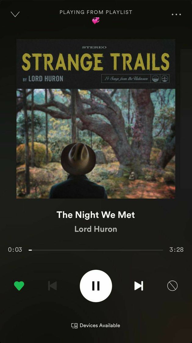 Canción The Night We Met