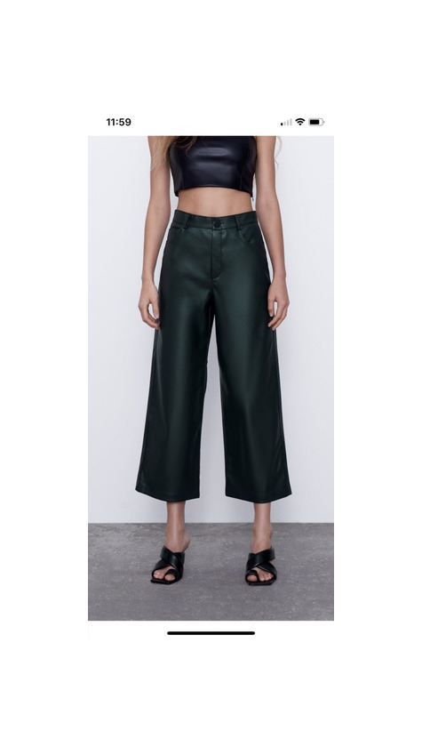 Product Culottes verdes Zara