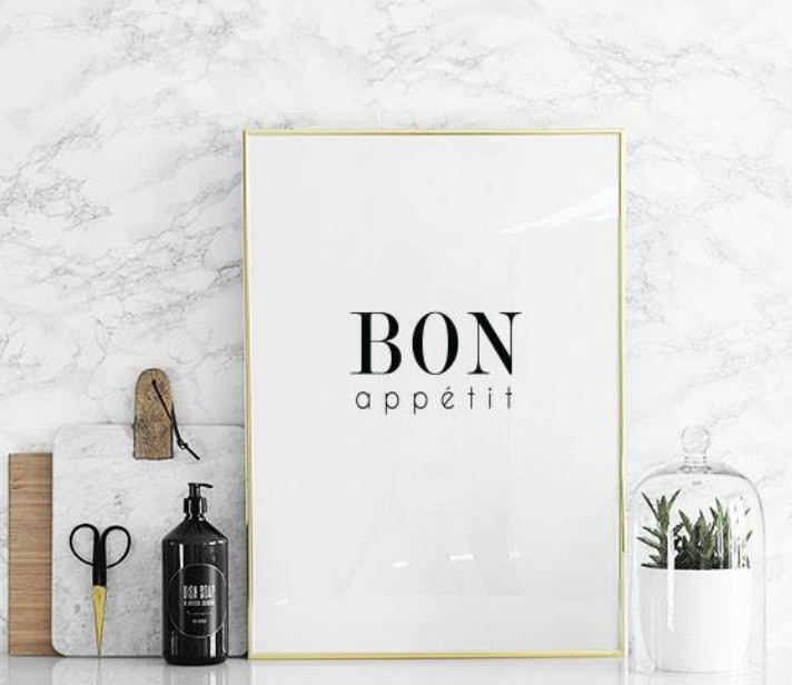 Product BON APPETIT TEXT POSTER