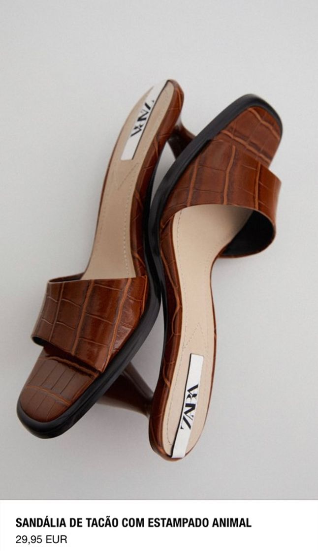 Social Sandálias tacão castanhas