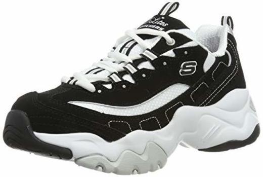 Skechers Women's D'Lites 3.0-Stride Ahead Low-Top Sneakers, Black