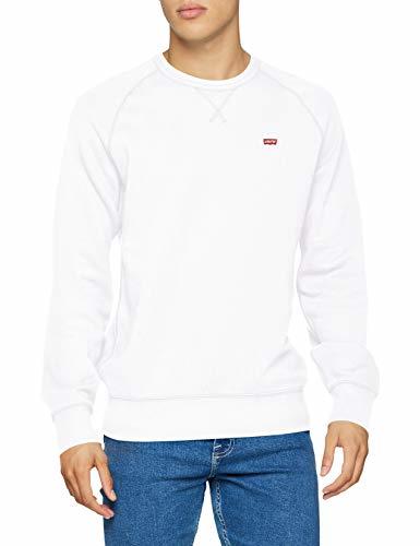 Fashion Levi's Original Hm Icon Crew Sudadera, Blanco (White