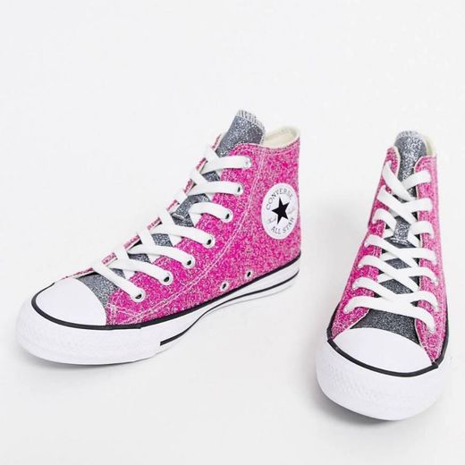 Pink sequin All star