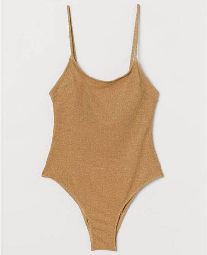 Gold swimsuit 