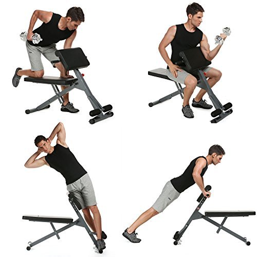 Lugar Tomasa Banco de Ejercicios Adjustable Abdominal Roman Silla AB Entrenador Multi-función para