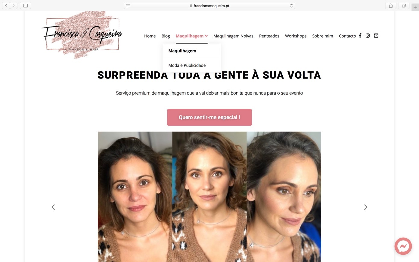 Fashion Francisca Casqueira Makeup Artist  - site oficial 