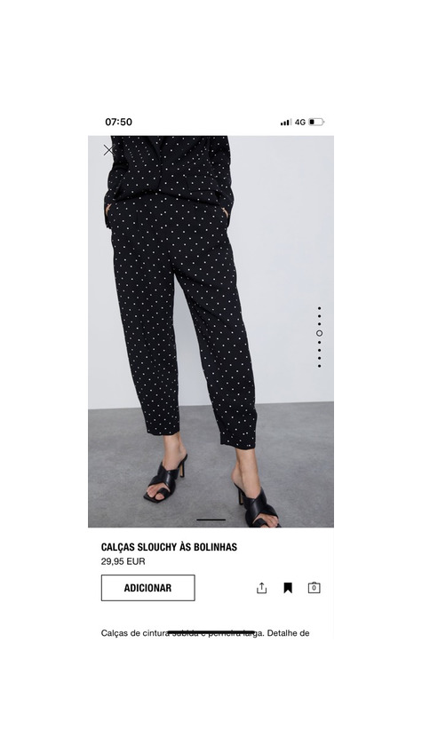 Producto Calças slouchy fato