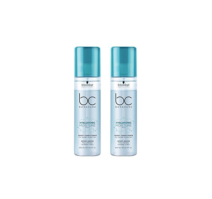 Belleza Schwarzkopf Moisture Kick bonacure hyalu Electronic Crema Spray Conditioner 2 x 200 ml