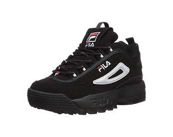 Fashion Fila Youth Disruptor II Synthetic Triple Black Entrenadores 39 EU