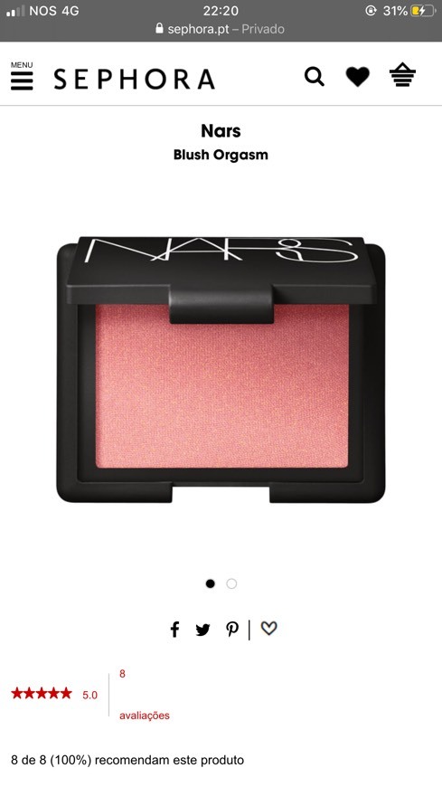 Producto Nars-Blush Orgasm