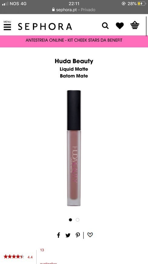 Producto Huda Beauty-Liquid Matte