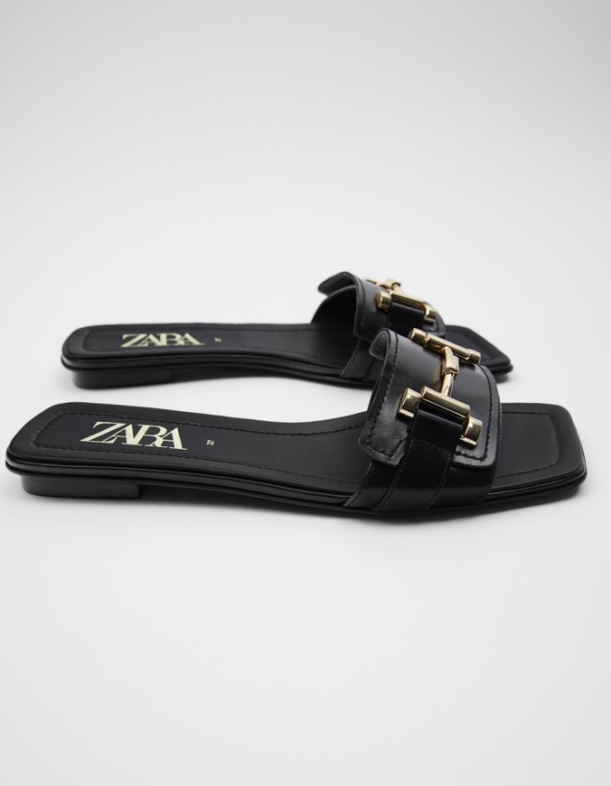 ZARA Flat Leather Sandals