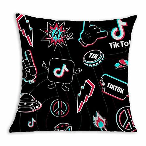 Producto 352 TIK-Tok Funda de Almohada Encantadora Funda de cojín Acogedor Decorativo Fundas