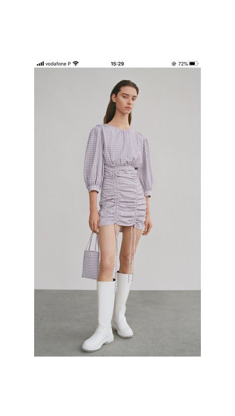 Vestido vichy lavanda 