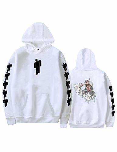 Fashion Sudadera Billie Eilish Mujer, Billie Eilish Hombre Sudadera con Capucha de Invierno