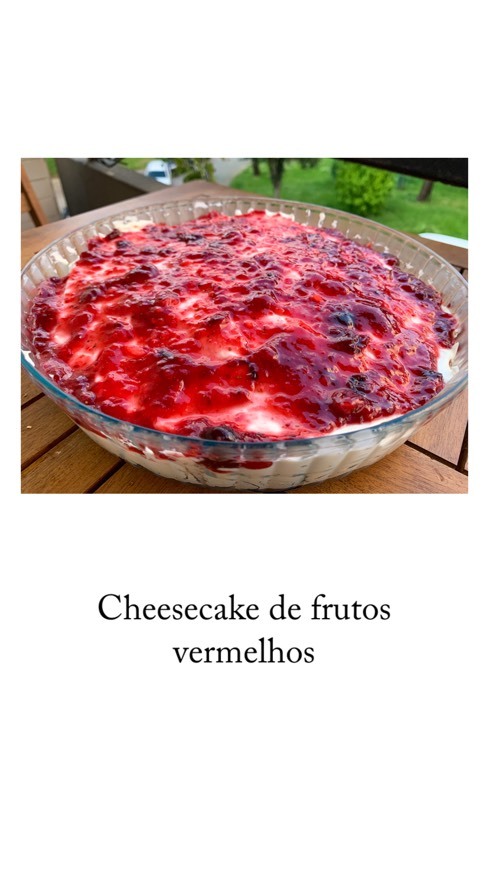 Fashion Cheesecake de frutos vermelhos