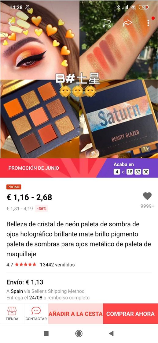 Fashion Paleta de sombras 