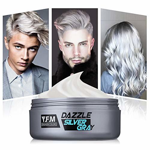 Belleza Y.F.M Tinte de Pelo Gris Cera Cabello Para Pelo Gris Plata