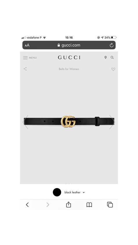 Producto Gucci belt