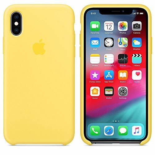 Electrónica Funda Silicona para iPhone X y XS Silicone Case, Textura Suave, Forro